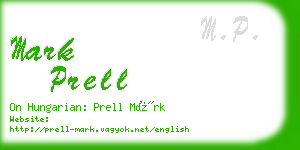 mark prell business card